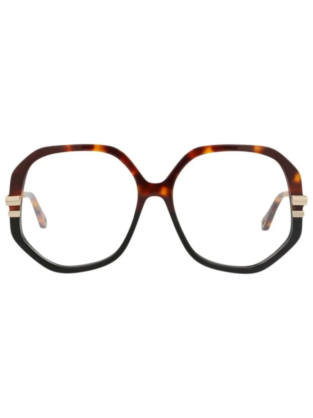New Chloé Women's Eyeglasses Round Oval Bio Acetate Frame Havana Havana